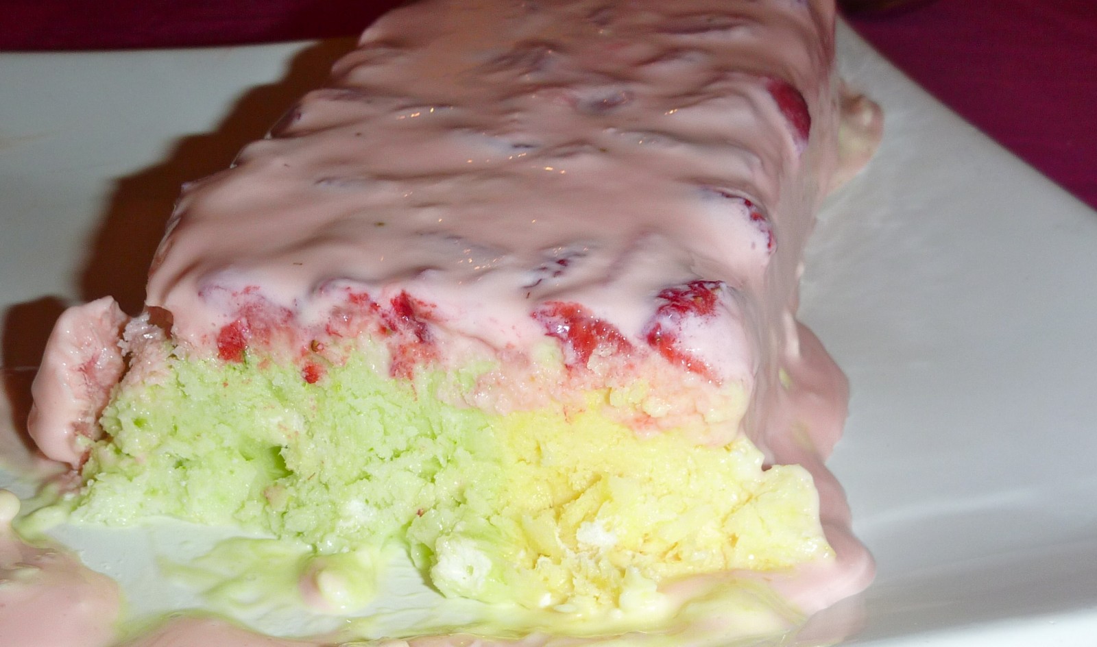 Summer citrus icecream cake
