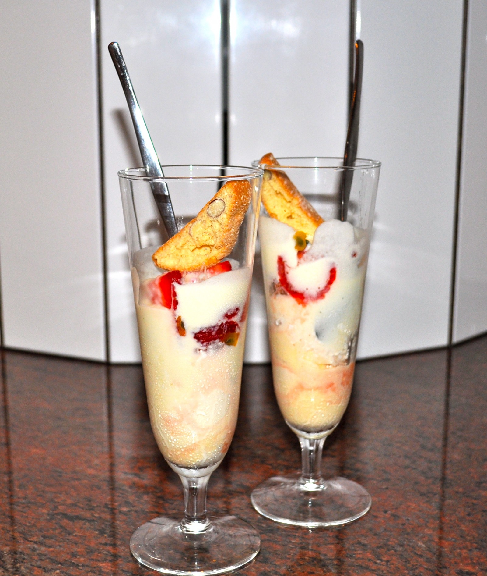 Passionate strawberry parfait