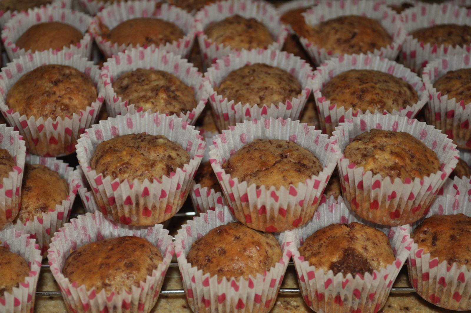 Choc-brownie muffins