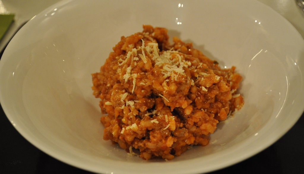 Risotto bolgonese