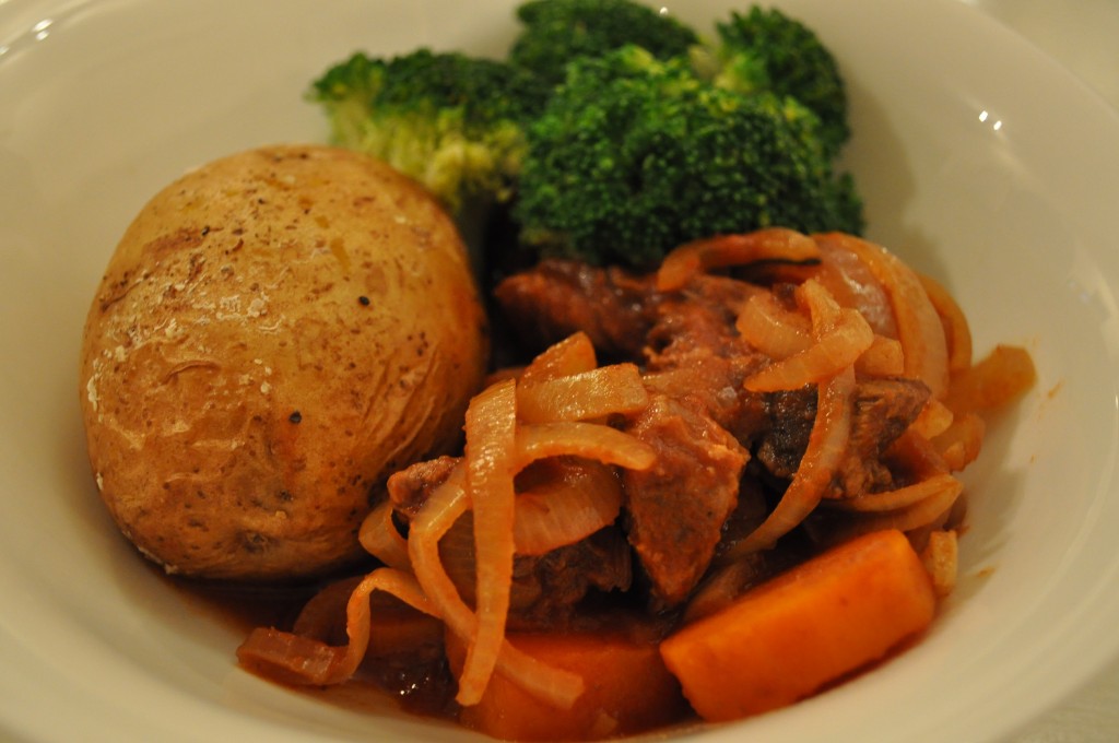 Slow cooked beef casserole