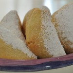 Greek almond crescent biscuits