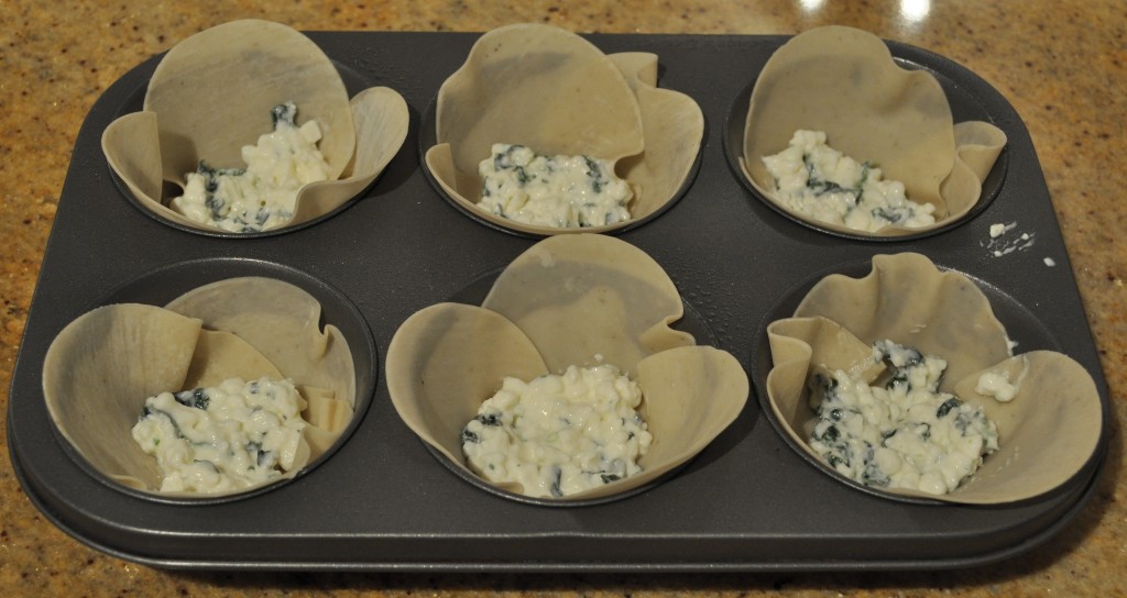 Cottage cheese and basil