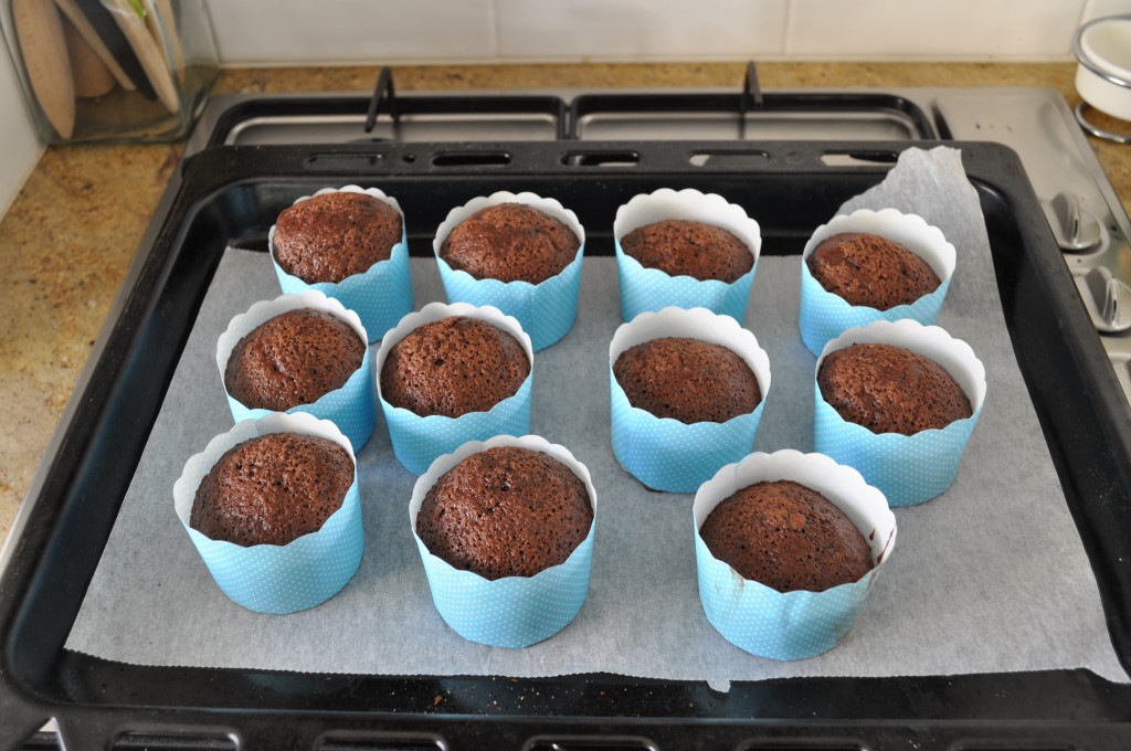 Naked chocolate cupcakes