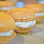 Salted caramel macarons