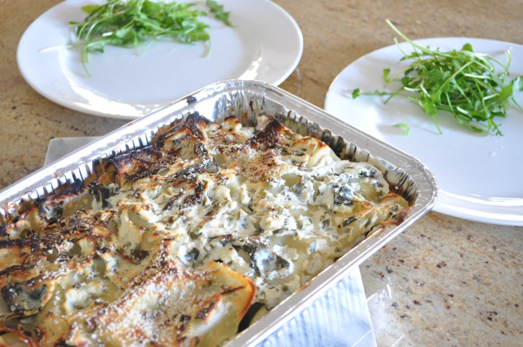Ricotta and vegetable lasagna
