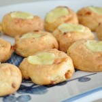 Ham and gruyere thumbprints Ham and gruyere thumbprints