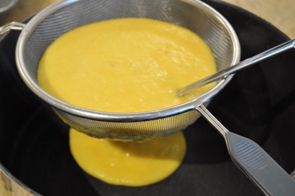 Straining the soup