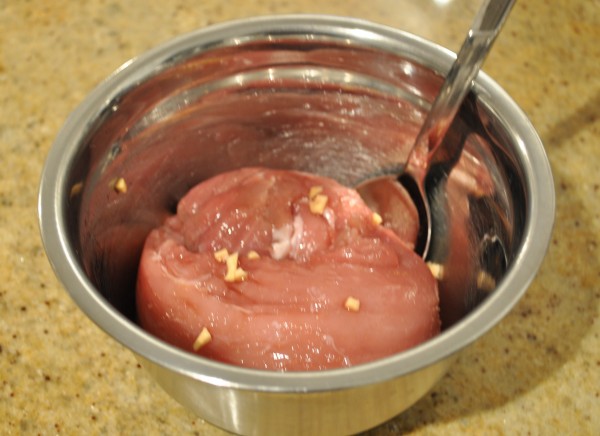 Marinate the pork