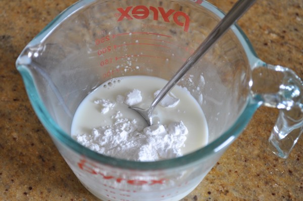 Milk and cornflour