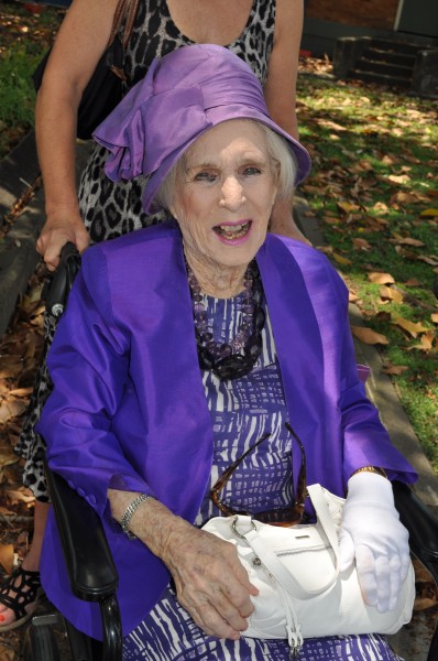 My grandma waiting for the Queen