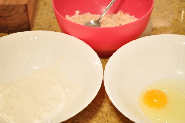 The crumbing station