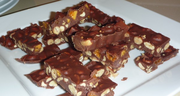 Salted Crunchie nut bars