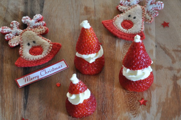 Santa strawberries Santa strawberries