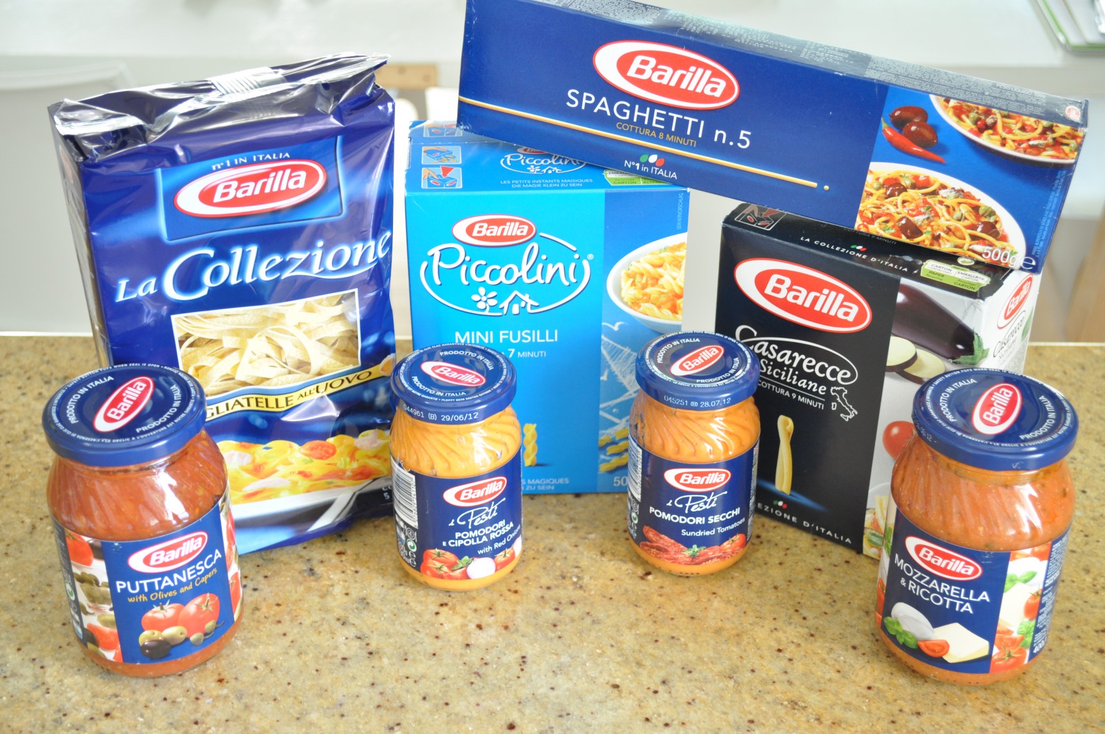 Barilla pasta and sauces