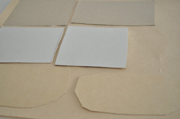Covering the cardboard