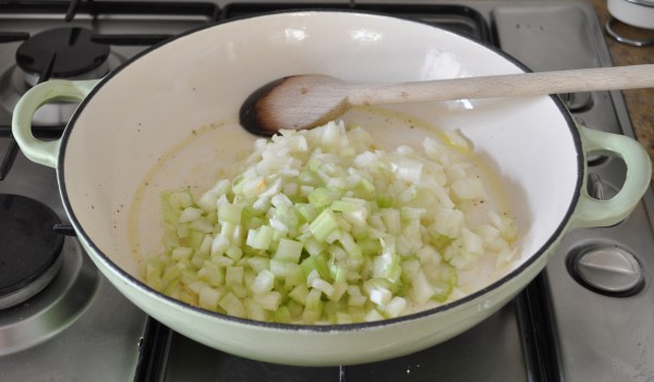 Onion and celery
