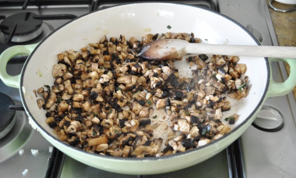 Mushrooms and sage