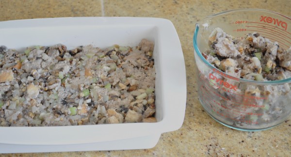 Mushoom and walnut stuffing