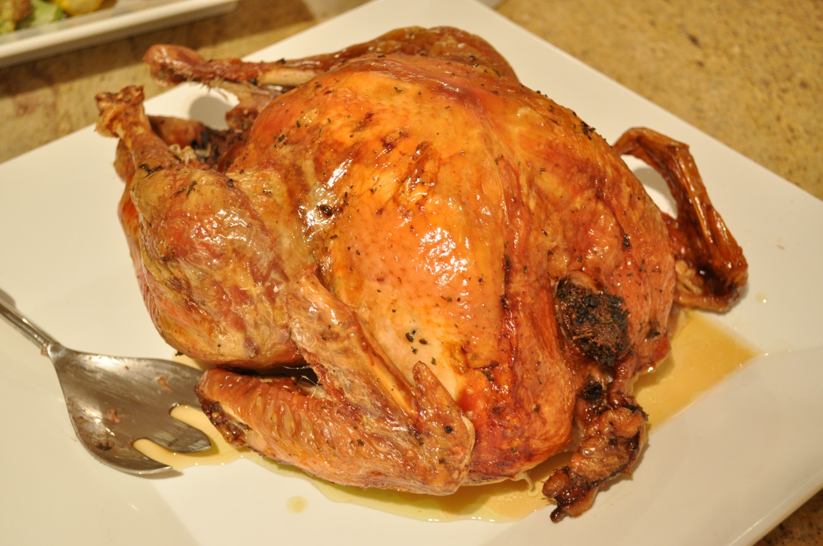 Turkey with mushroom and walnut stuffing