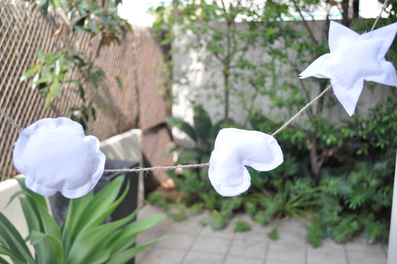 Fabric Christmas garland
