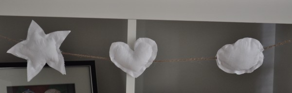 Fabric Christmas garland