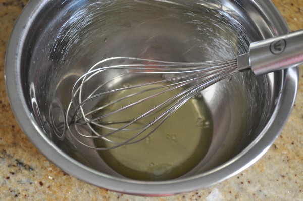 Beating the eggwhite