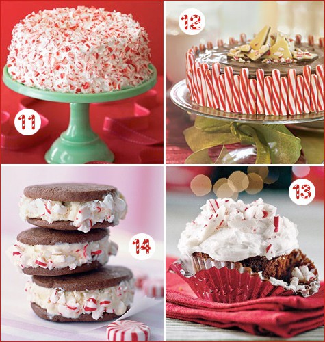 Candy cane baked goodies