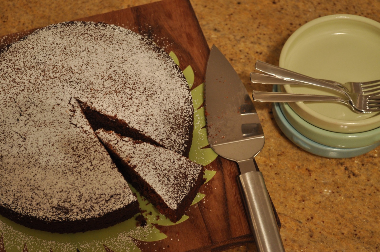 Choc-banana cake