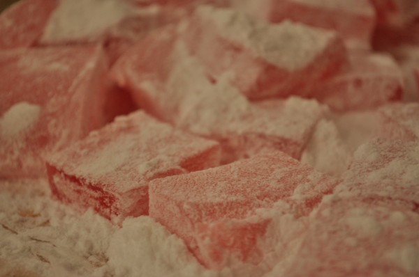Rosewater Turkish delight