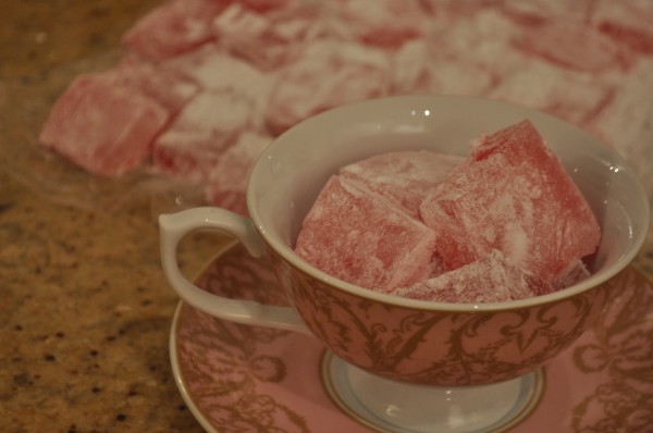 Rosewater Turkish delight