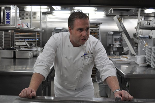 Chef Andrew in the bakery