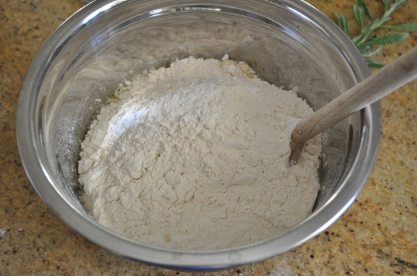 Mixing the dough