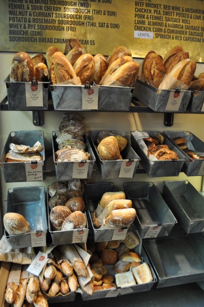 The bread selection