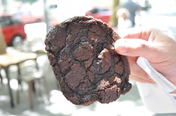 Chocolate and cranberry cookie