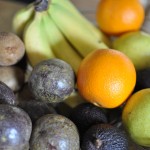 The fruit basket - bananas were only $1/kg!