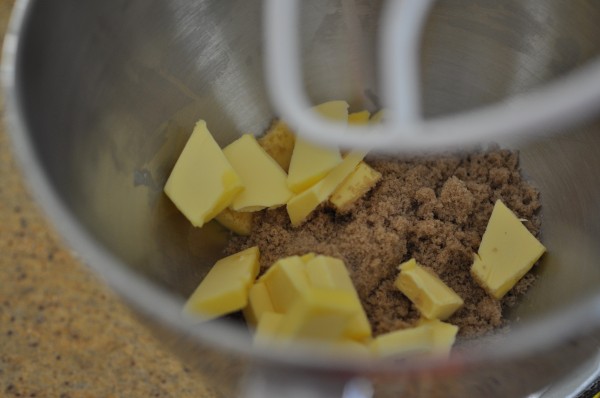 Beating the butter and sugar