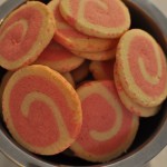 Pink swirl cookies