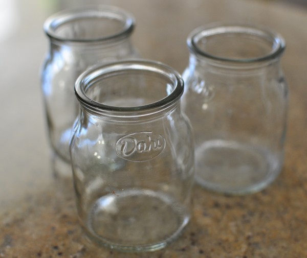 Yoghurt jars all the way from Buenos Aires