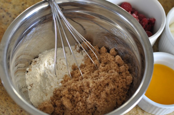 Whisking the dry ingredients