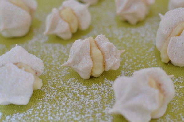 Pear curd kisses