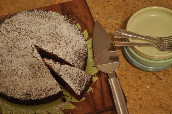 Choc-banana cake
