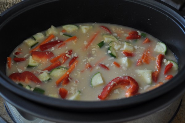 In with the vegetables