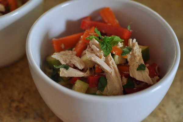 Thai chicken noodles