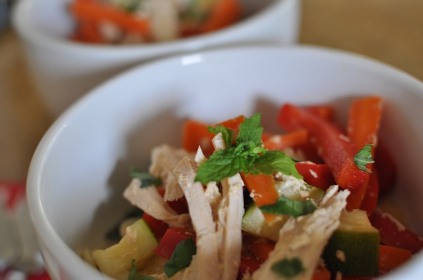 Thai chicken noodles