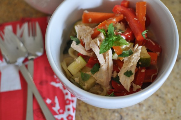 Thai chicken noodles