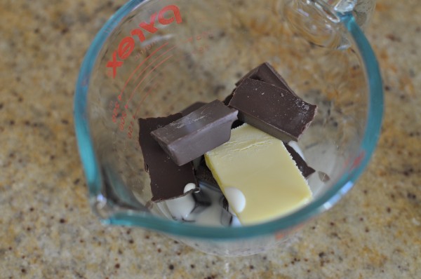 Chocolate, butter and cream