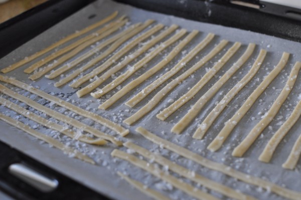 Egg wash and salting