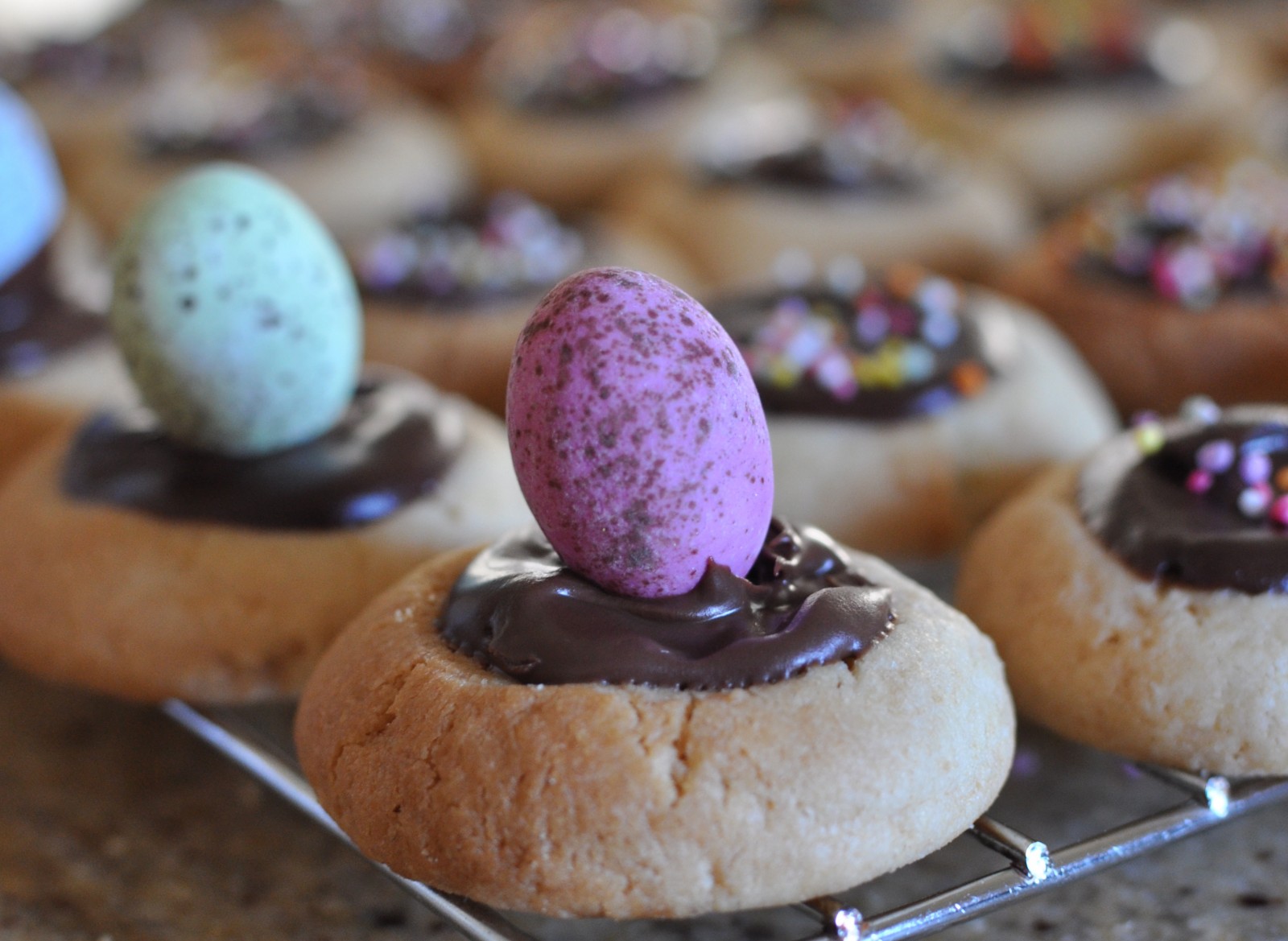 Easter thumb prints