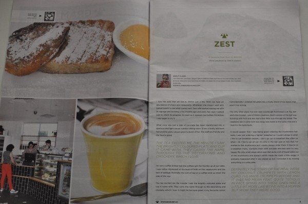 Two page spread
